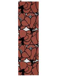 108010-4202; Vallila Makeba-kaitaliina Punainen-harmaa / 40x150 cm