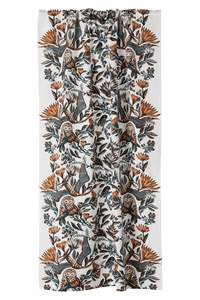 105006-2; Vallila Lemmittyni-verho Toffee / 150x210 + 50x60 cm