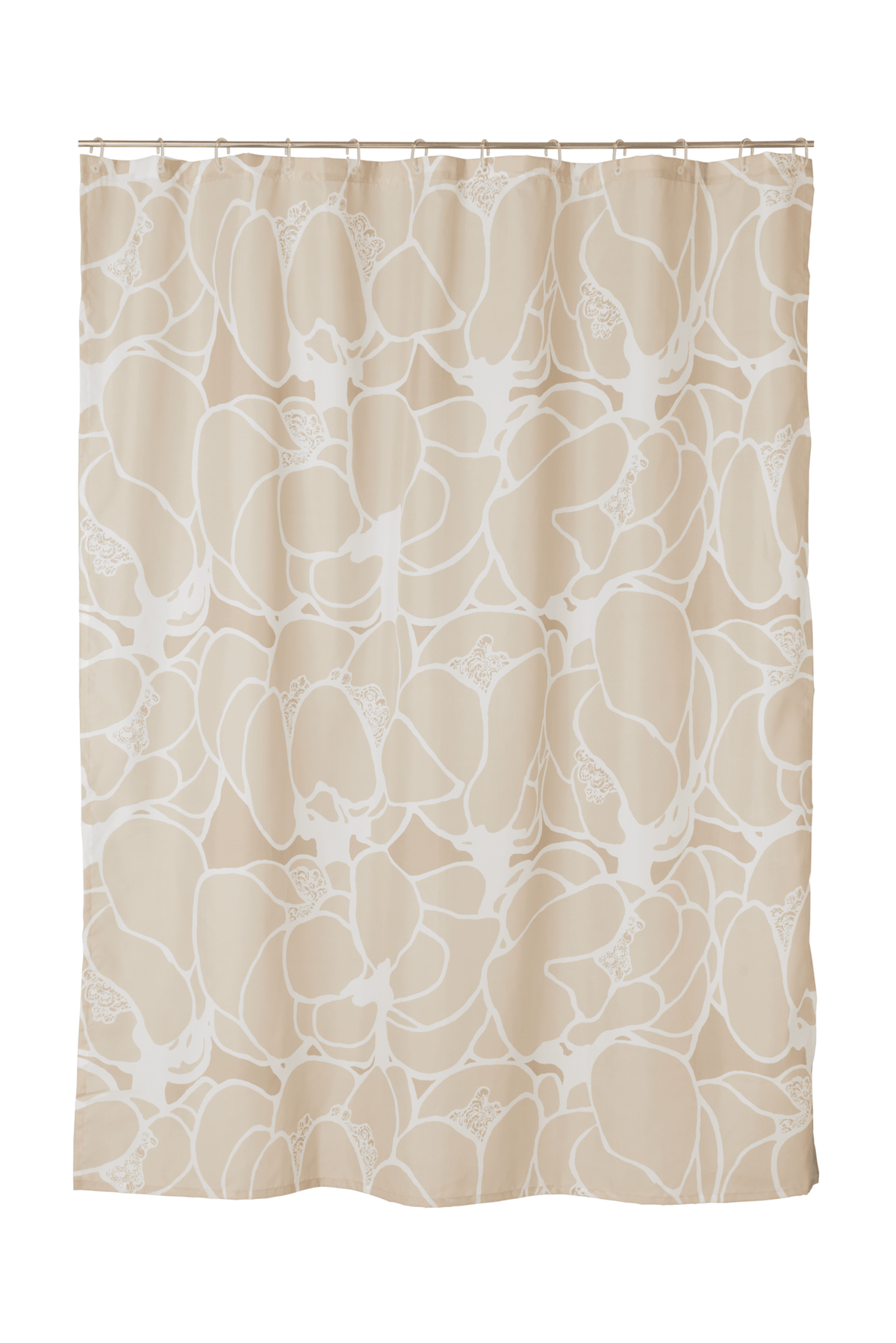 107478-140; Vallila Makeba-suihkuverho Beige / 180x200 cm