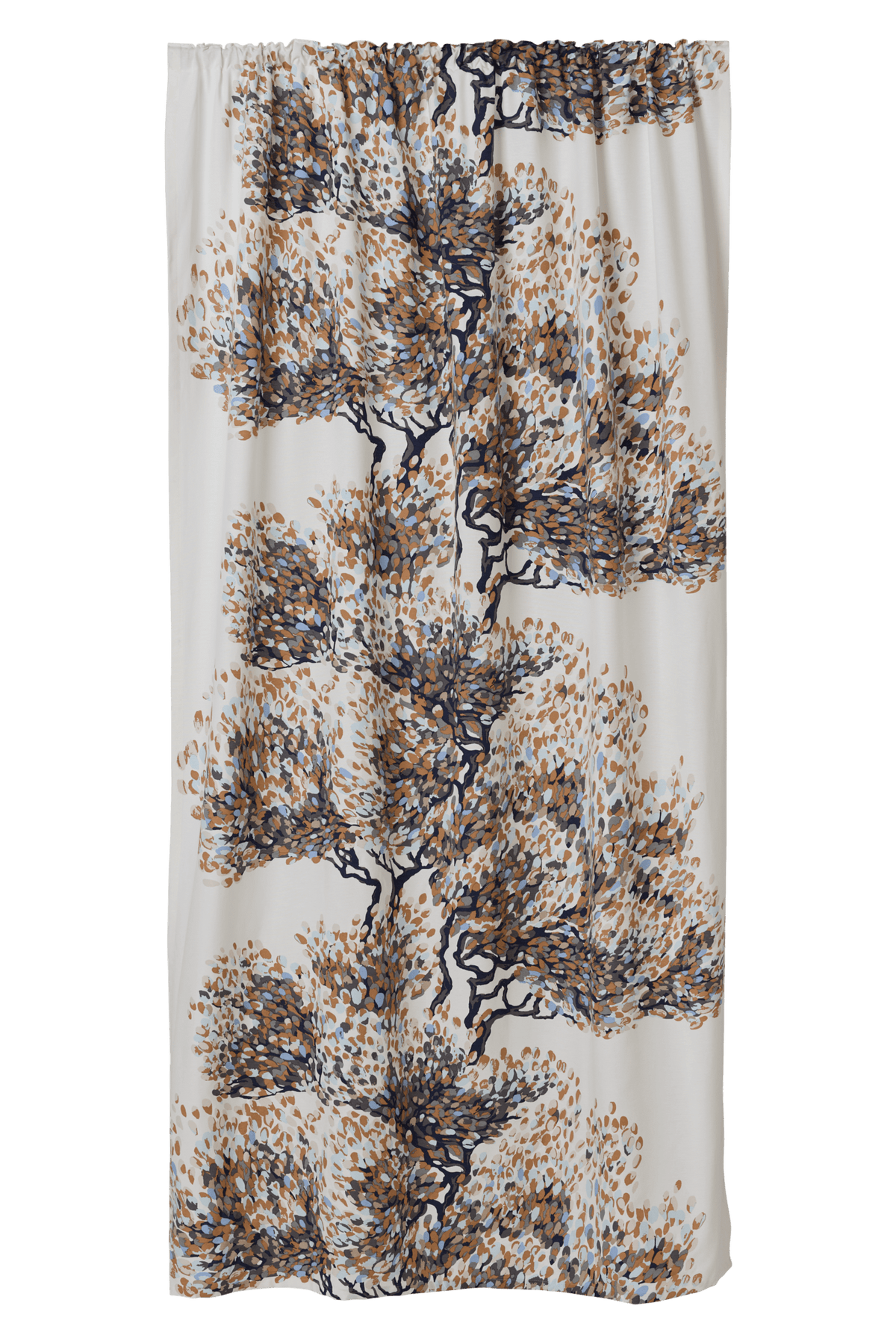 108580-1600; Vallila Väre-verho Beige-sininen / 140x250 cm