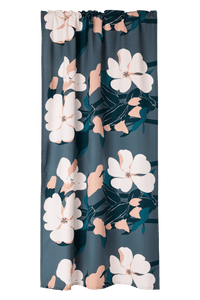 23310-051937-7900CU; Vallila Kukinto-verho Teal / 140x250 cm