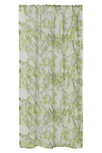 109017-7200; Vallila Lehtisade-valoverho Luonnonvihreä / 140x240 cm 