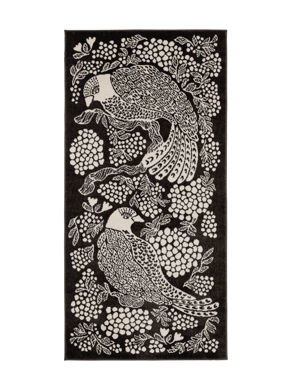 108773-9700; Vallila Viserrys-käytävämatto Tummanharmaa / 80x150 cm 