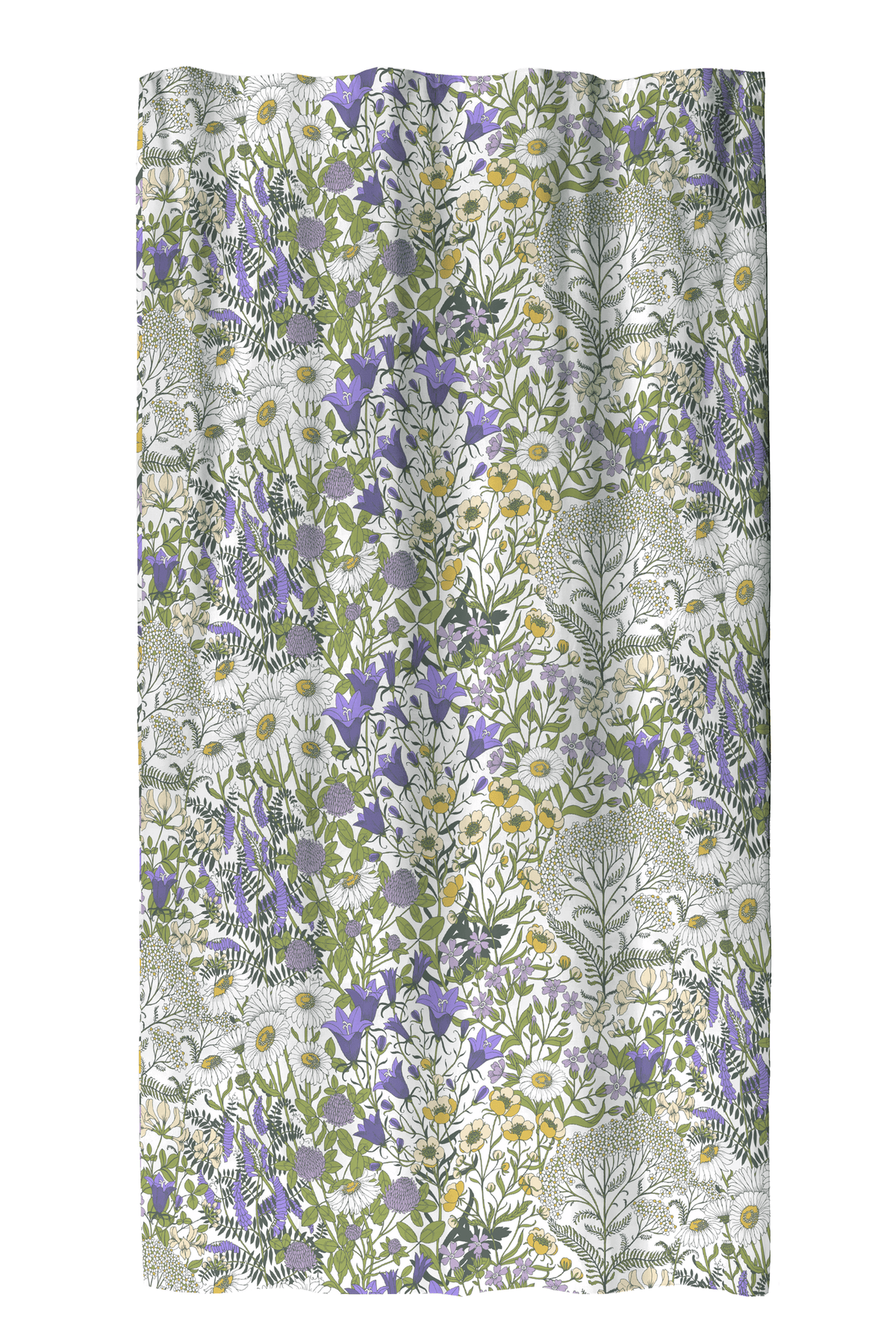 109006-6301; Vallila Ahomaa-verho Sininen-valkoinen / 140x240 cm 