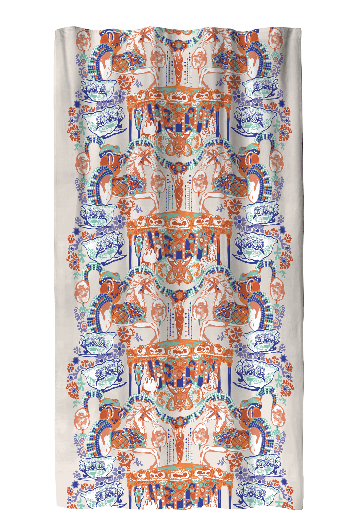 109210-8000; Vallila Fanfaari-verho Monivärinen / 140x240 cm 