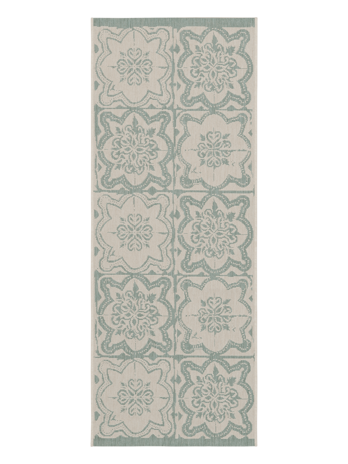 108593-7100; Vallila Kujakatti-käytävämatto Salvianvihreä / 80x200 cm 