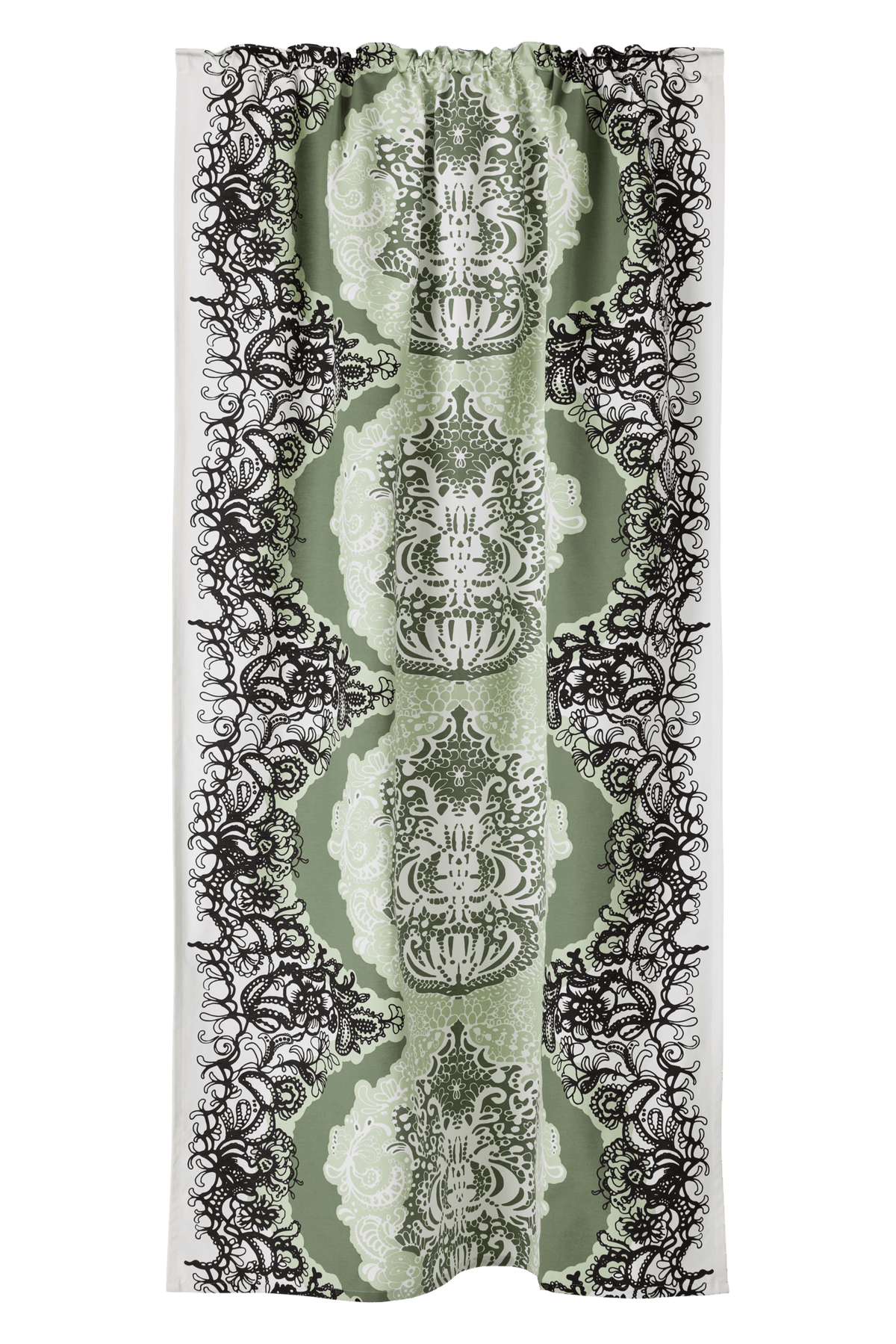 23310-61090-7700CU; Vallila Mandariini-verho Vihreä / 140x240 cm 
