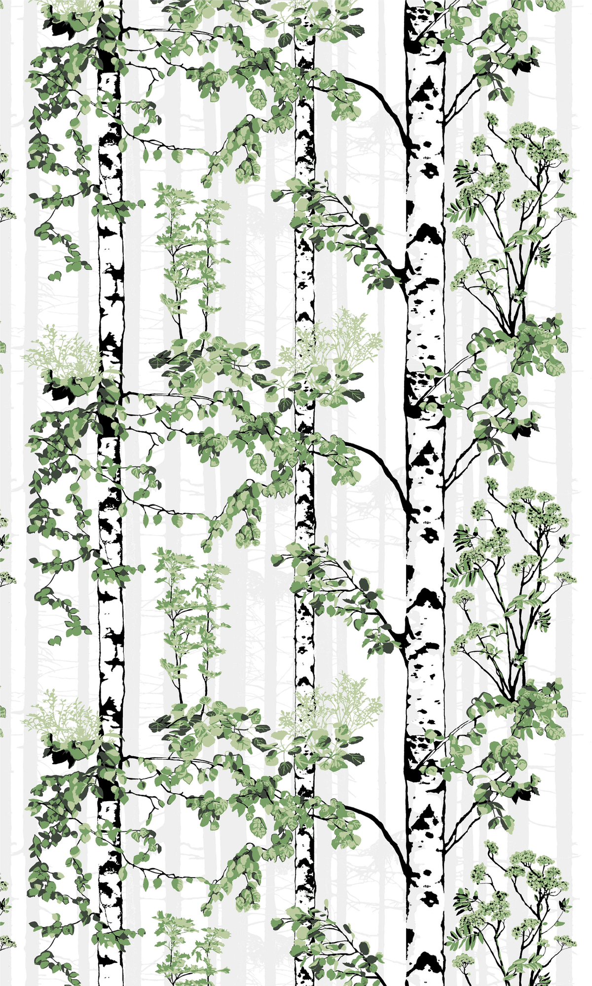 108855-7303; Vallila Luontopolku-vahakangasliina Sammaleenvihreä / 140x250 cm 