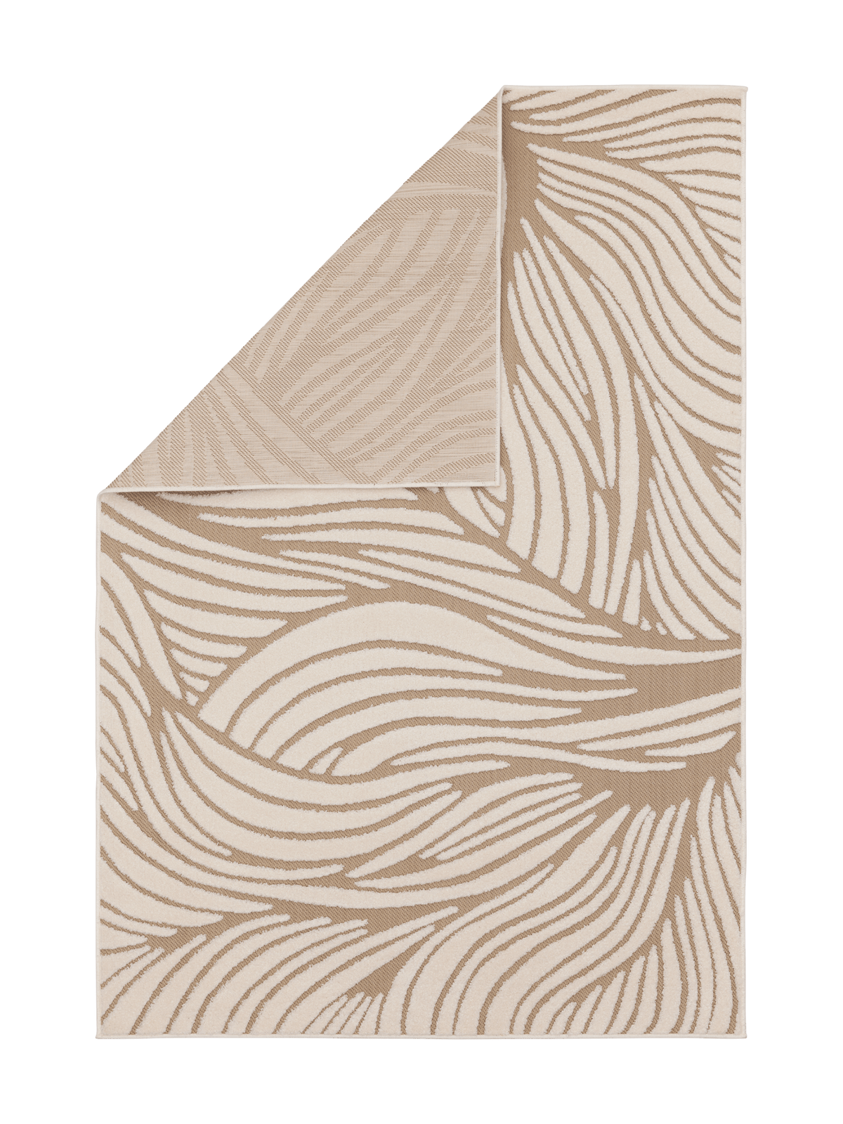 109262-1001_2; Vallila Aallokko-matto Beige-valkoinen / 160x230 cm 