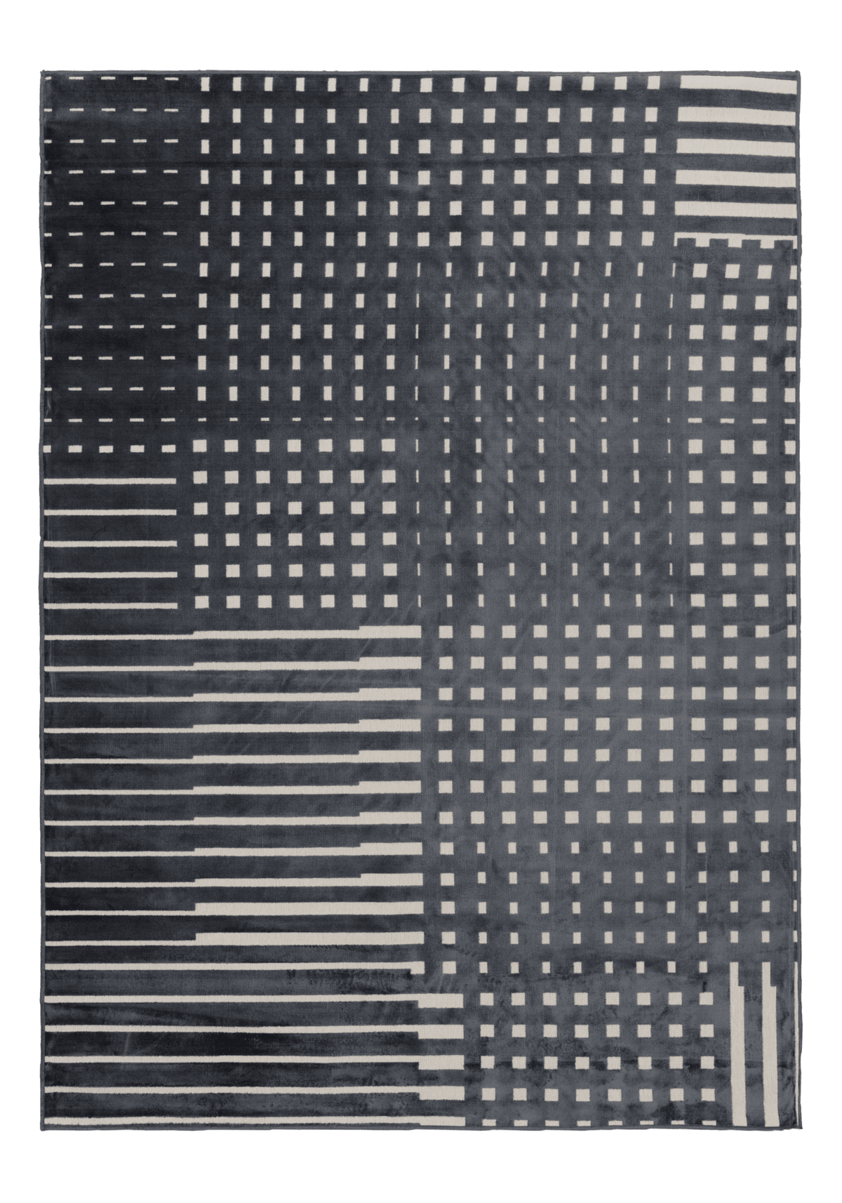 109422-9700; Vallila Ristikko-matto Antrasiitti / 140x200 cm 