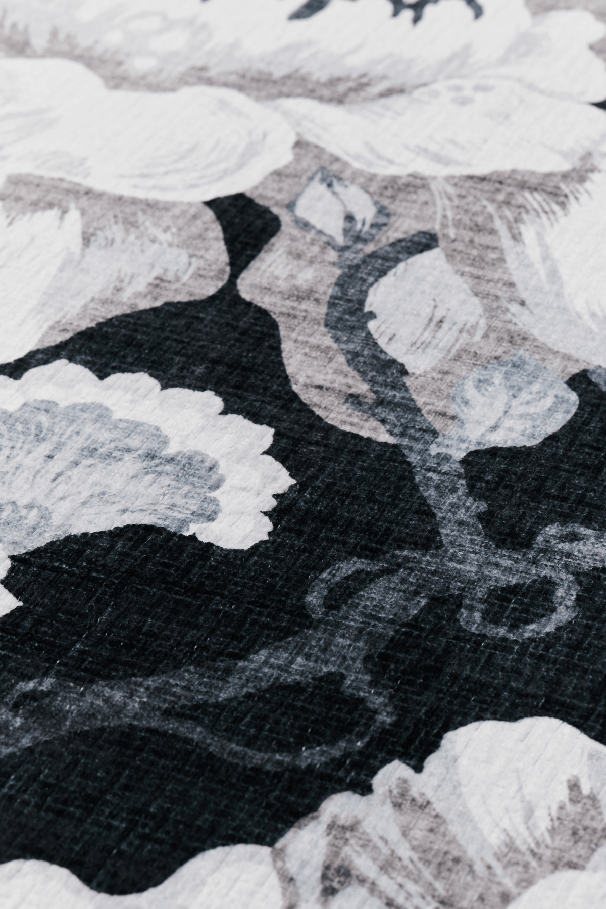 108769-9901_1; 108768-9901_1; Vallila Romanssi-käytävämatto Musta-valkoinen / 80x150 cm 