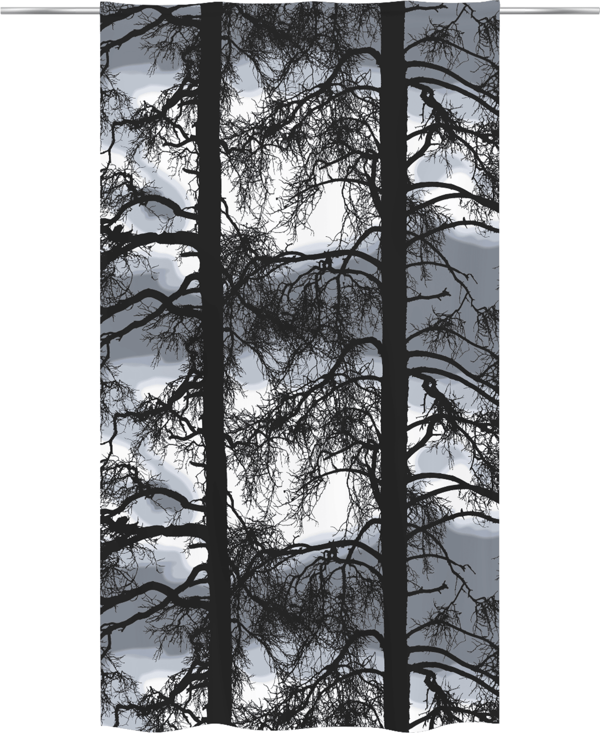107223-143; Vallila Kelohonka-pimennysverho Harmaa / 140x250 cm 