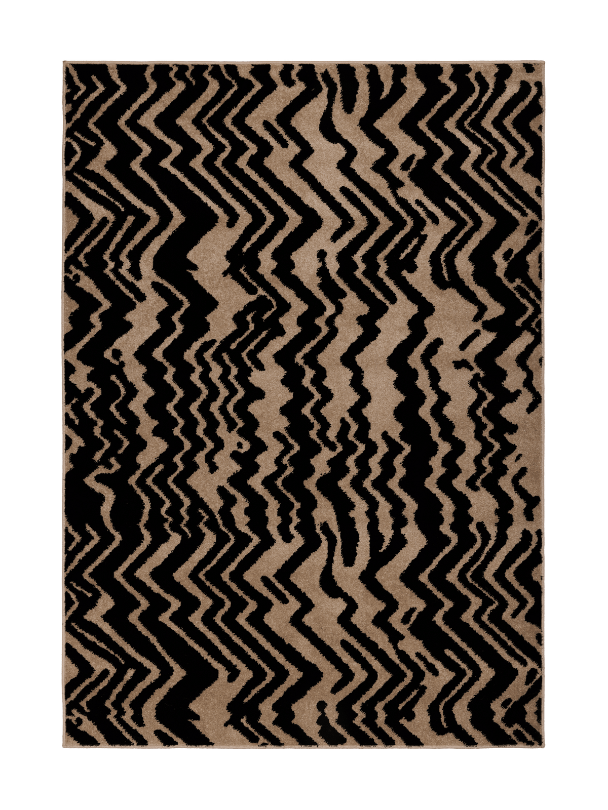 109365-1099; Vallila Zebra-matto Beige-musta / 200x300 cm 