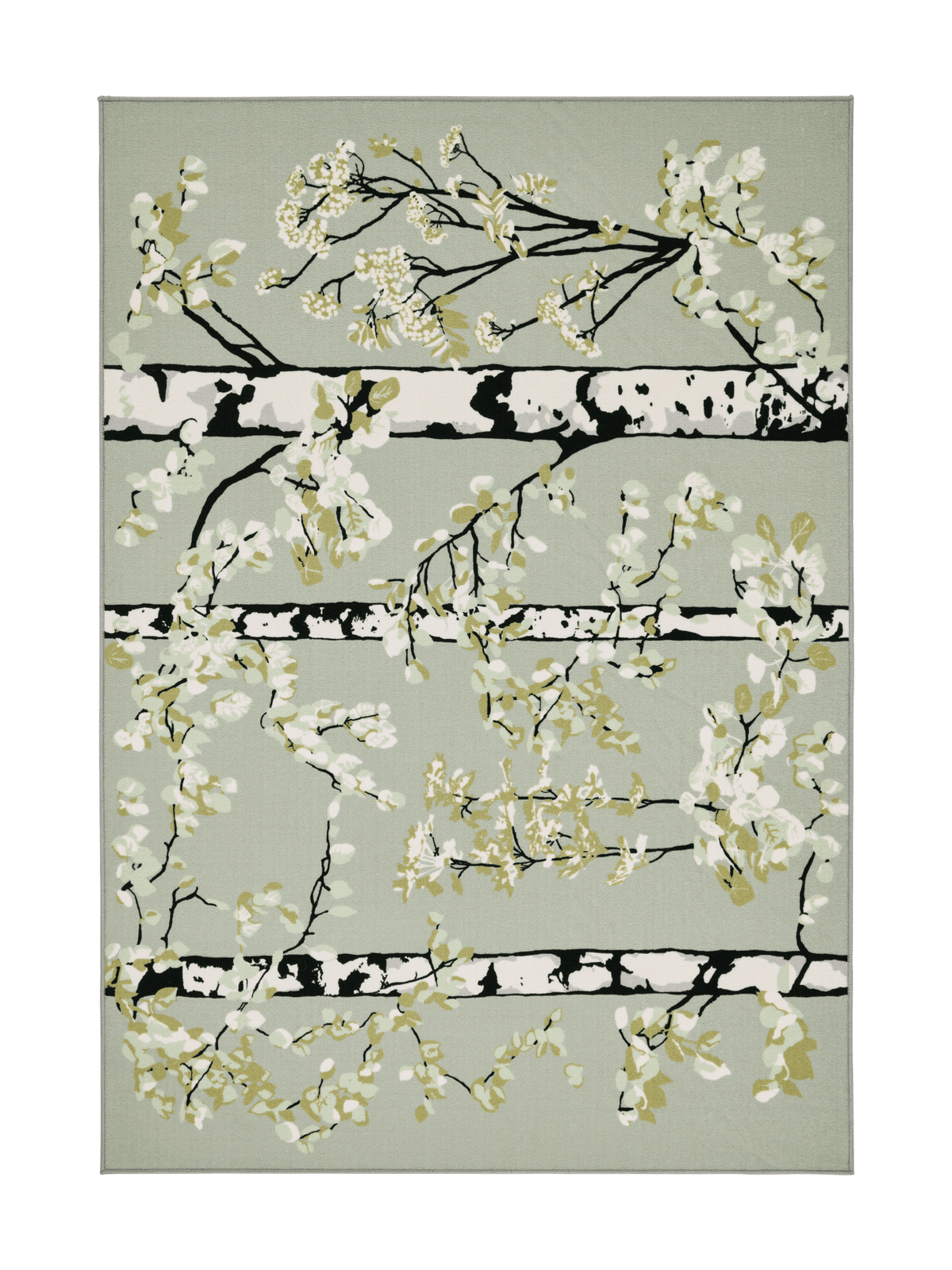 108752-7303; Vallila Luontopolku-matto Sammaleenvihreä / 160x230 cm 
