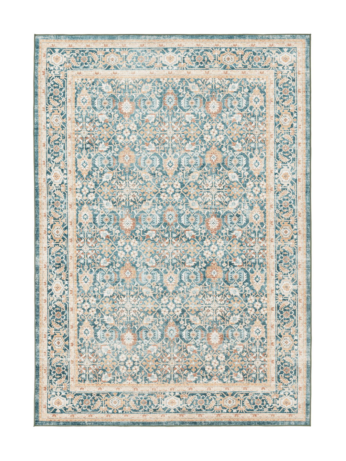 108336-7464; Vallila Jalokivi-matto Turkoosi / 200x300 cm 