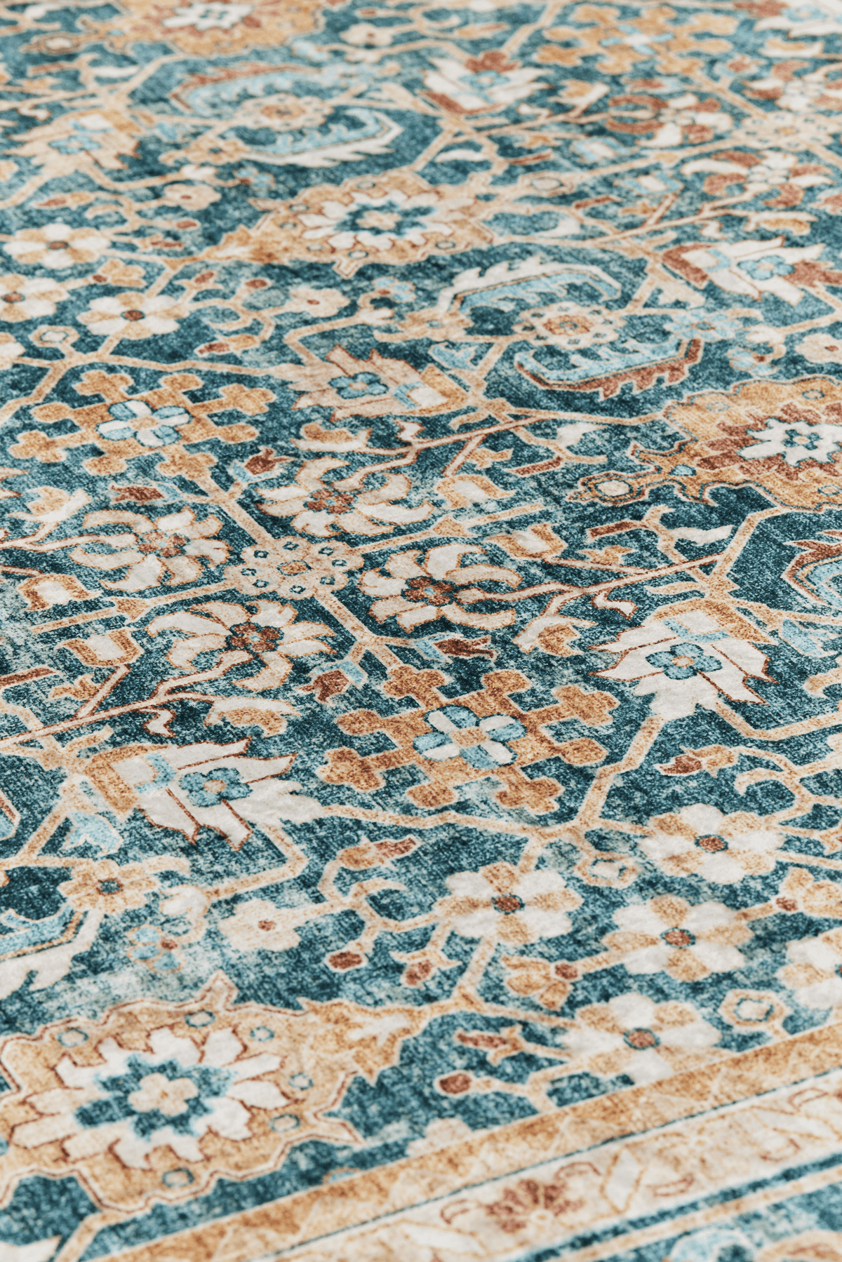 108335-7464_1; 108336-7464_1; 108334-7464_1; Vallila Jalokivi-matto Turkoosi / 140x200 cm 