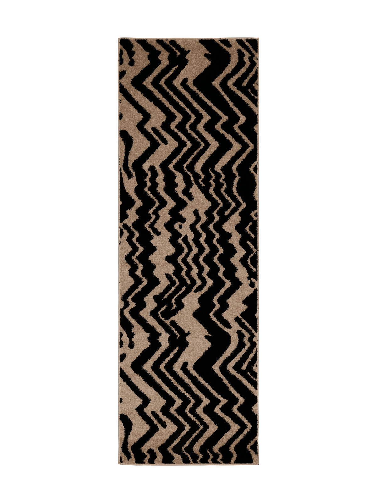 109363-1099; Vallila Zebra-käytävämatto Beige-musta / 80x230 cm 