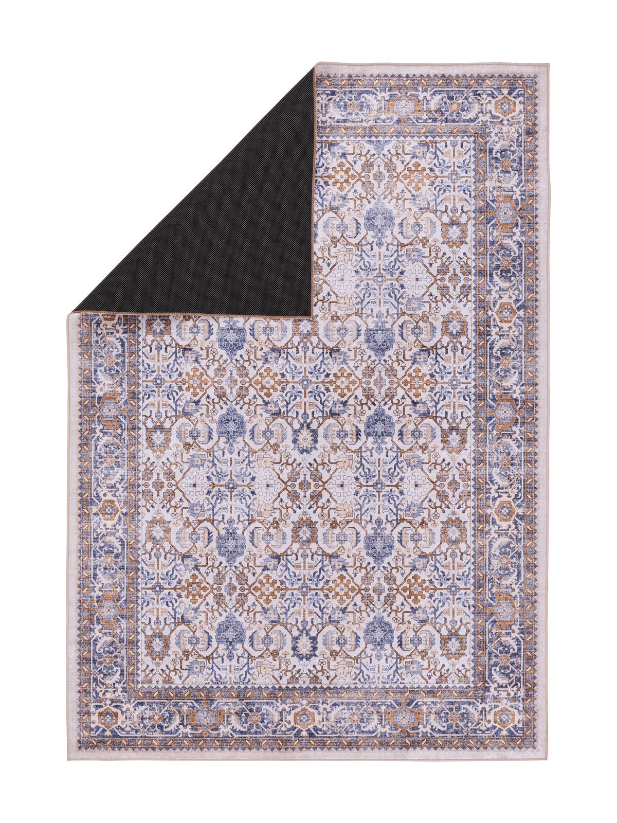 108335-1064_3; Vallila Jalokivi-matto Beige-sininen / 160x230 cm 