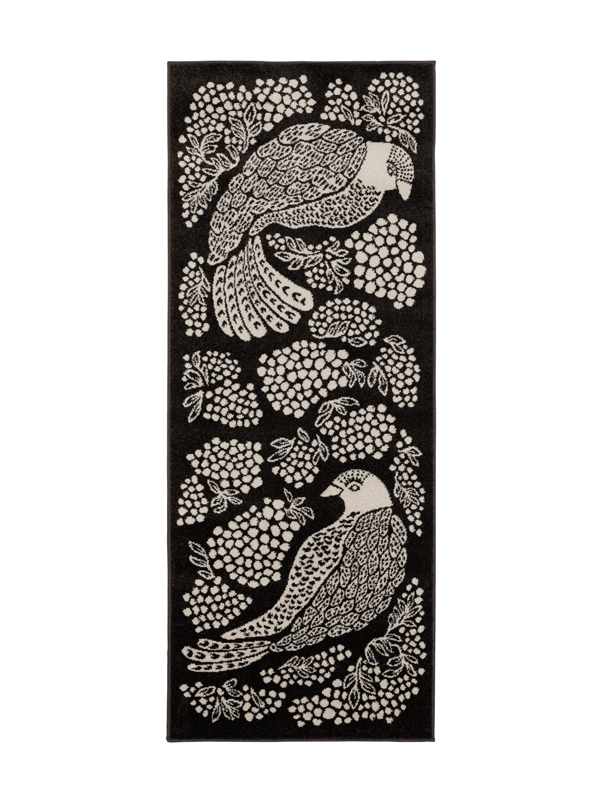 108774-9700; Vallila Viserrys-käytävämatto Tummanharmaa / 80x200 cm 