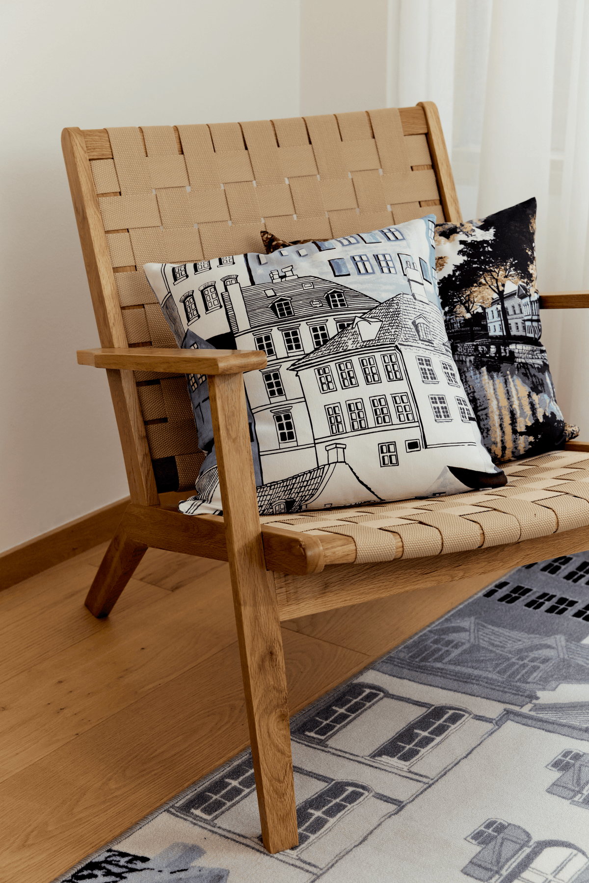 108573-6370_1; Vallila Kobenhavn-koristetyynynpäällinen Mintunvihreä / 43x43 cm 