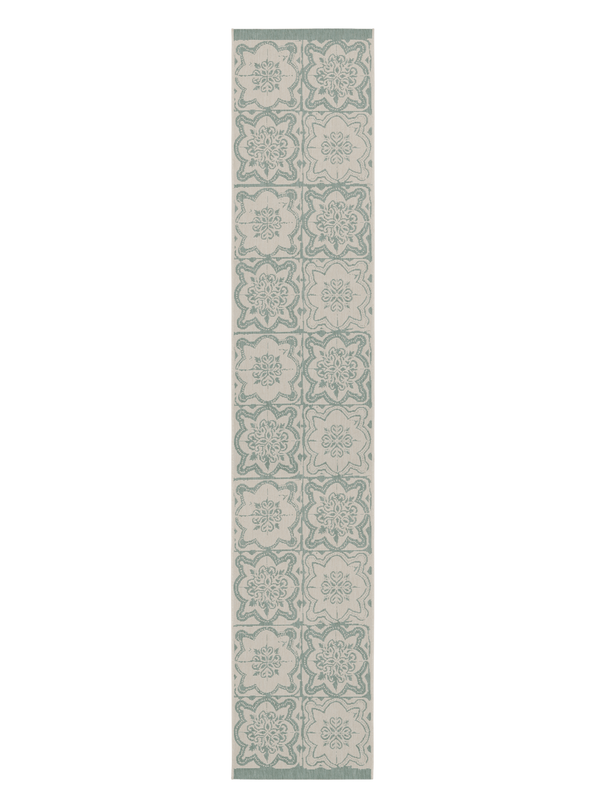 108597-7100; Vallila Kujakatti-käytävämatto Salvianvihreä / 80x400 cm 